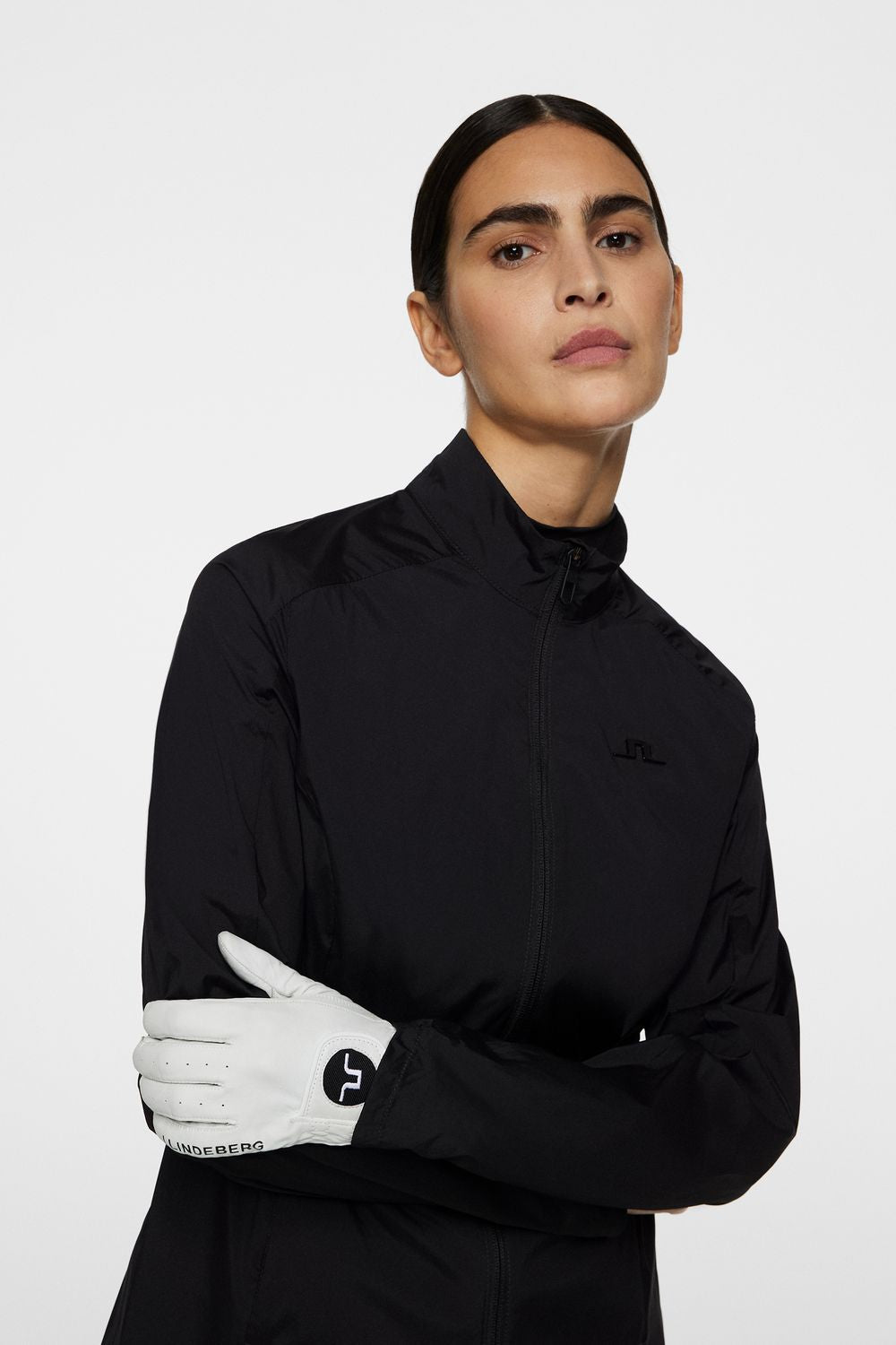 J.Lindeberg Thorine Wind Jacket, Black, dámská golfová bunda