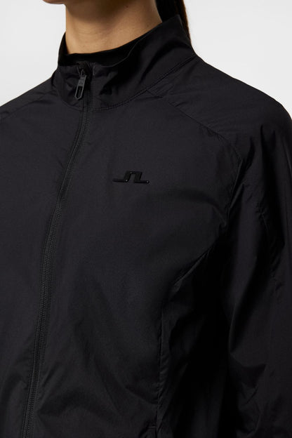 J.Lindeberg Thorine Wind Jacket, Black, dámská golfová bunda