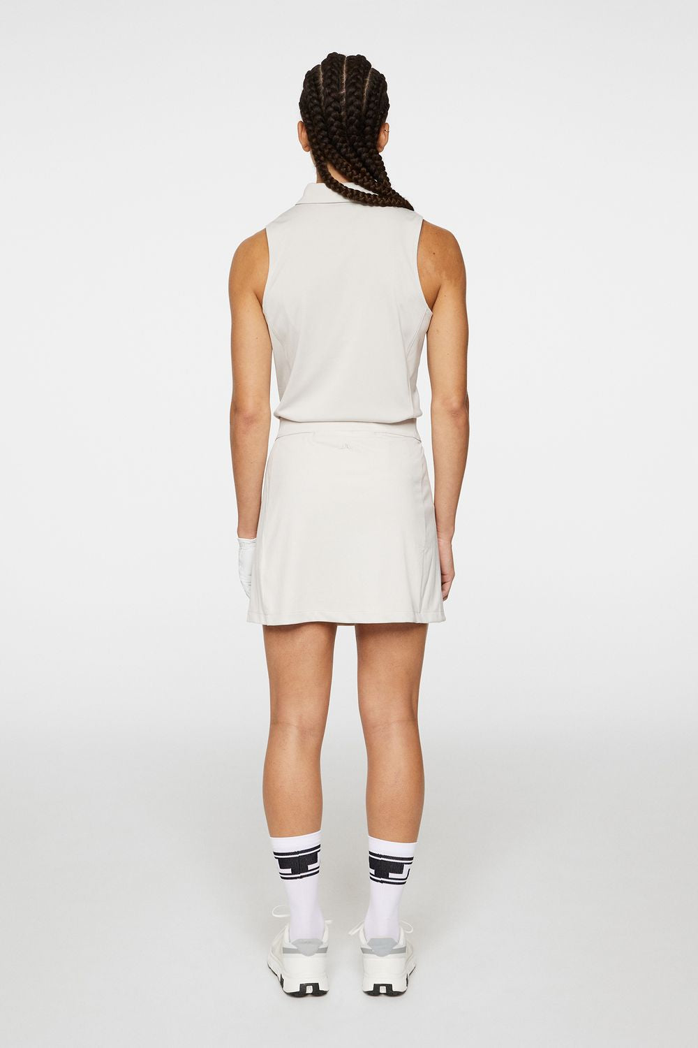 J.Lindeberg Amelie Mid Skirt, Moonbeam, dámská golfová sukně