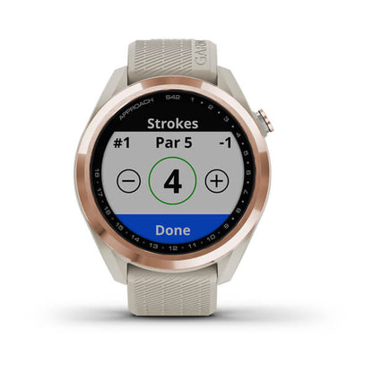 Garmin Approach S42, Rose Gold, golfové hodinky Garmin