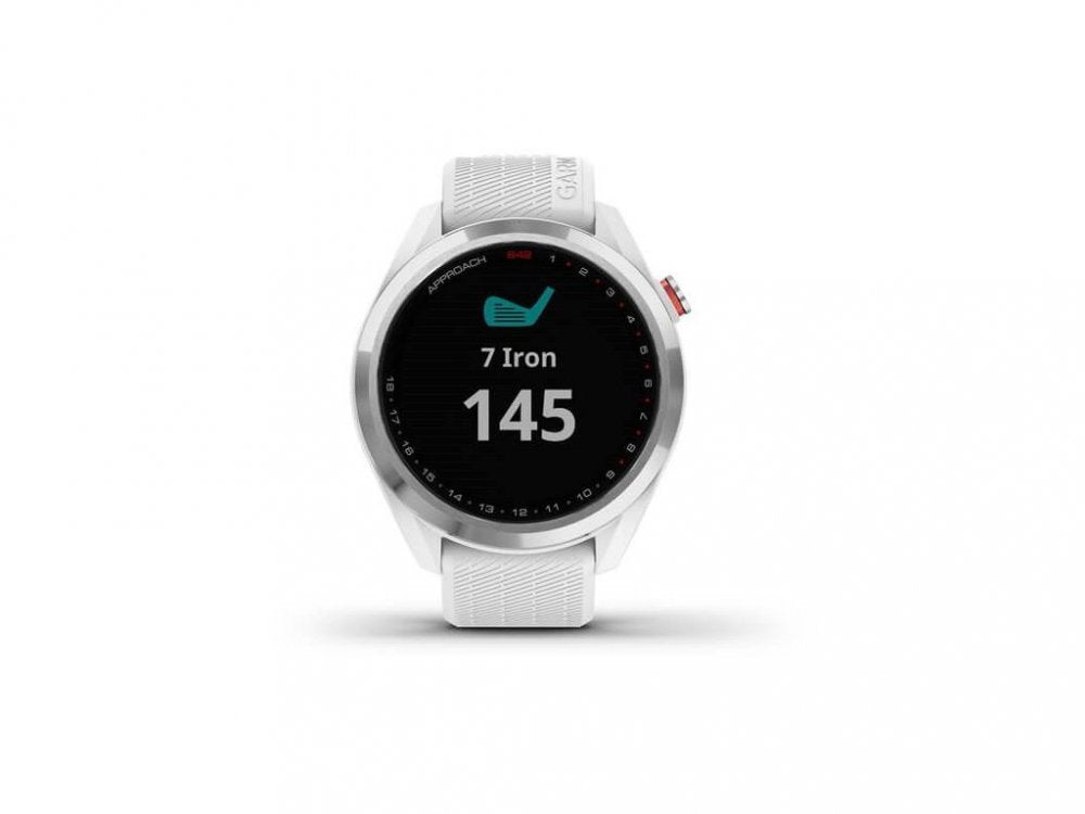 Garmin Approach S42, Silver, White, golfové hodinky