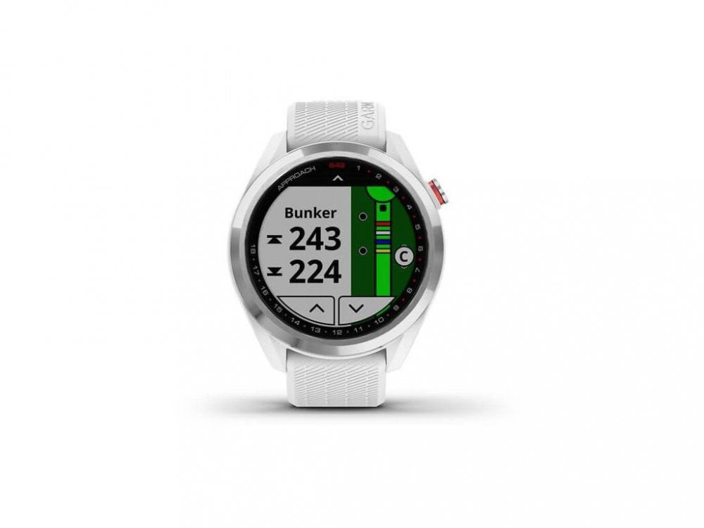 Garmin Approach S42, Silver, White, golfové hodinky