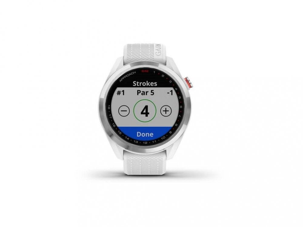Garmin Approach S42, Silver, White, golfové hodinky