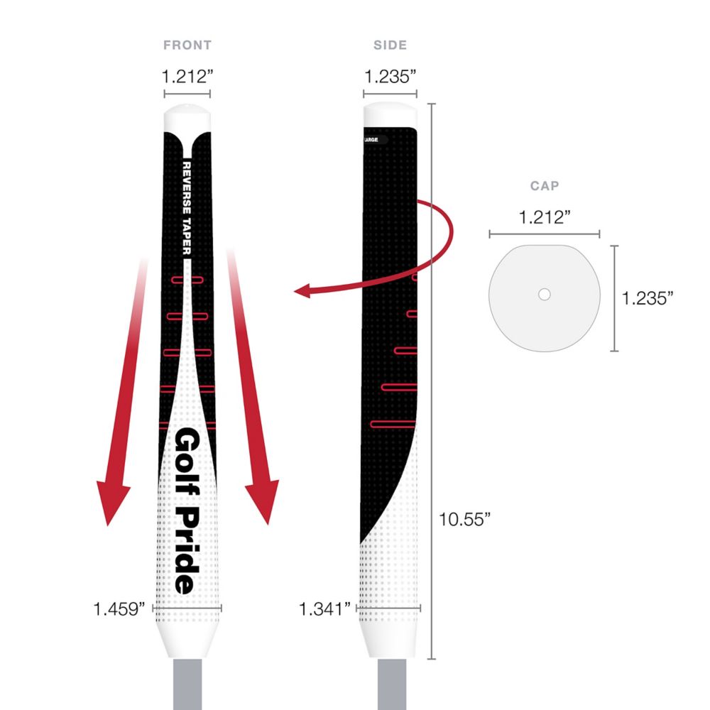 Golf Pride Reverse Taper Round