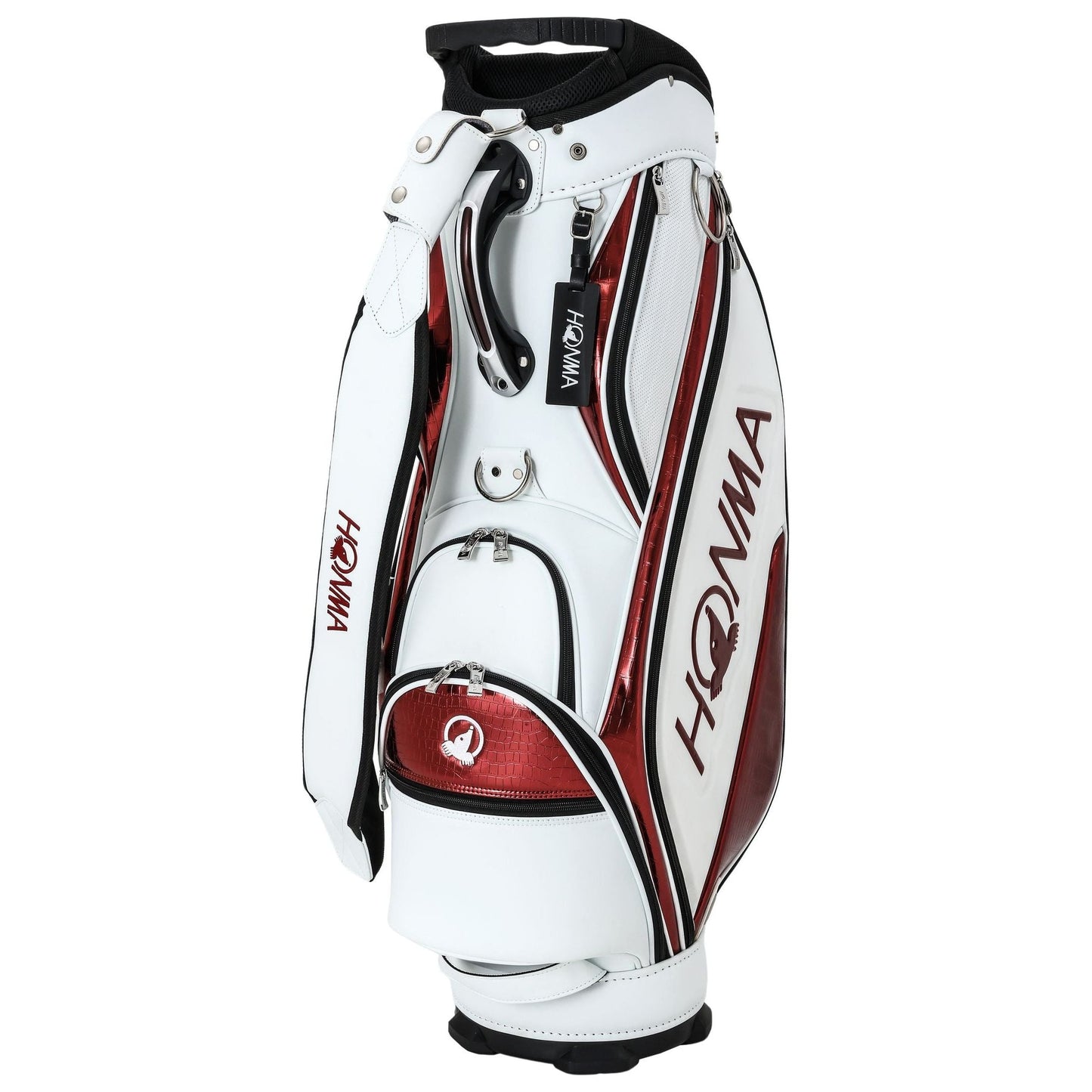 Honma Alligator Caddie bag, White, Red, CB12406