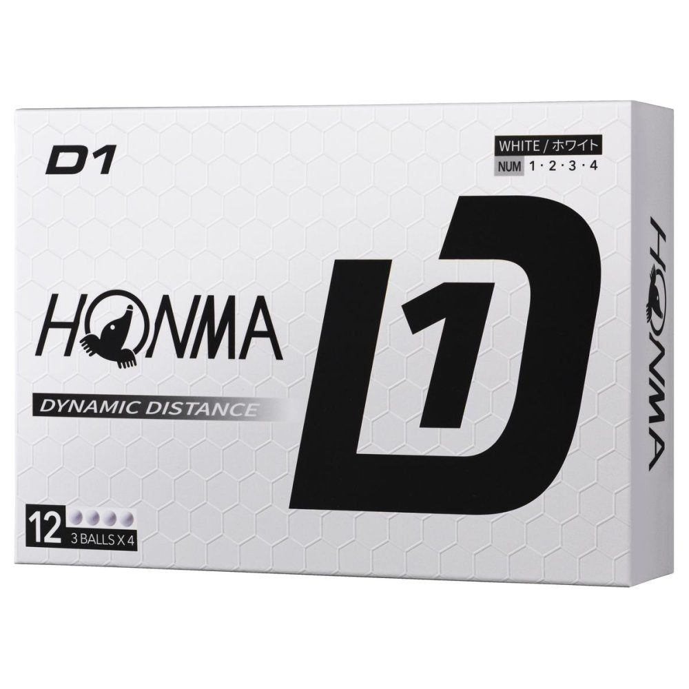 Honma D1, bílé, 3 míčky (2024) Honma