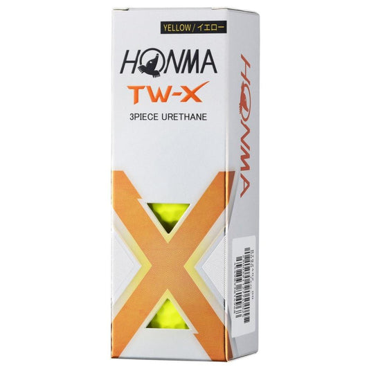 Honma TW-X 2024, žluté golfové míčky