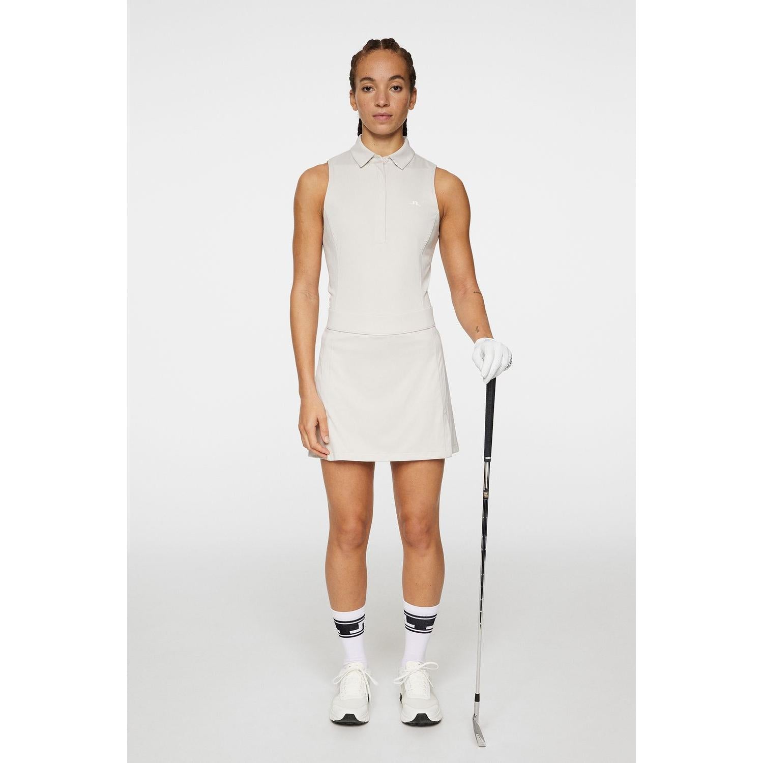 J.Lindeberg Amelie Mid Skirt, Moonbeam, dámská golfová sukně