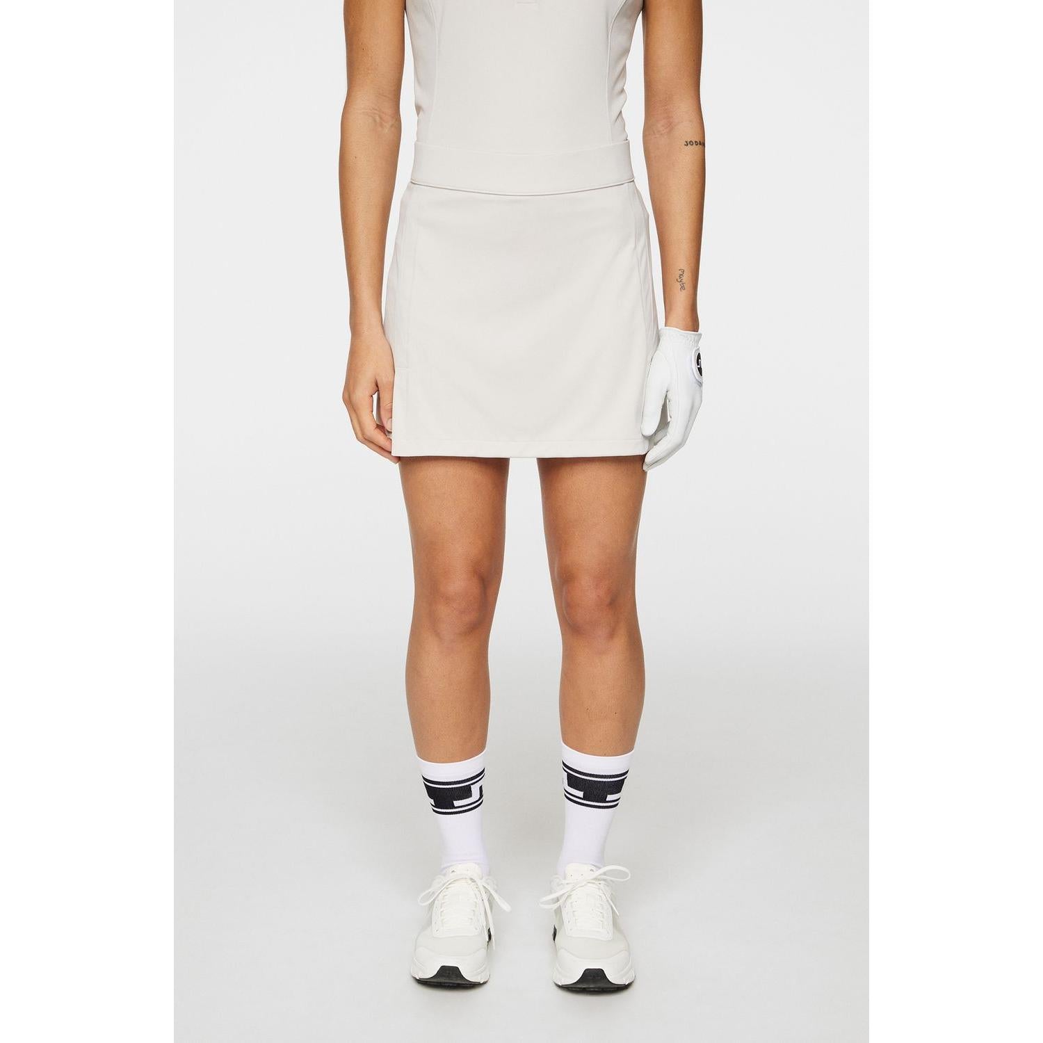 J.Lindeberg Amelie Mid Skirt, Moonbeam, dámská golfová sukně