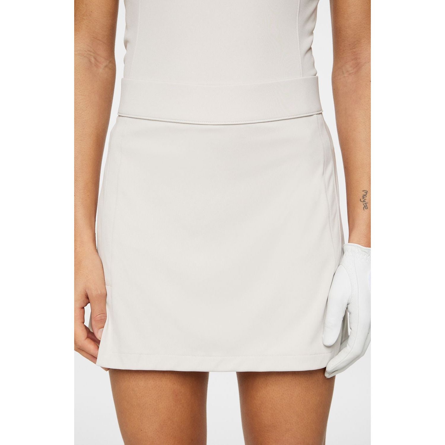 J.Lindeberg Amelie Mid Skirt, Moonbeam, dámská golfová sukně