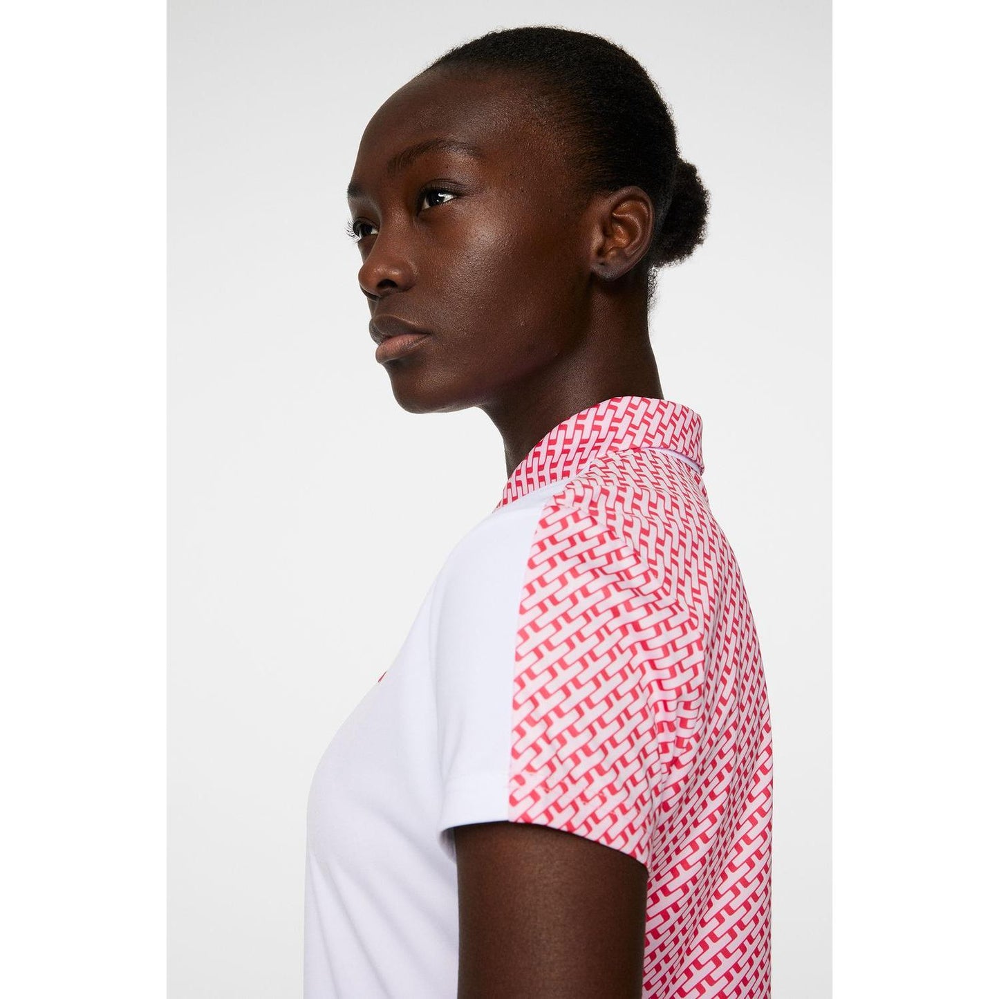 J.Lindeberg Cara Polo, White, dámské golfové tričko