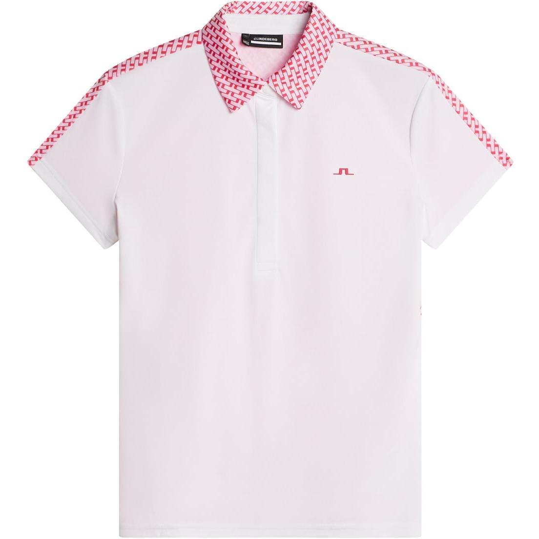J.Lindeberg Cara Polo, White, dámské golfové tričko