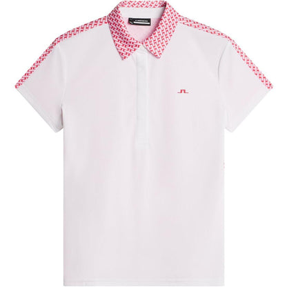 J.Lindeberg Cara Polo, White, dámské golfové tričko