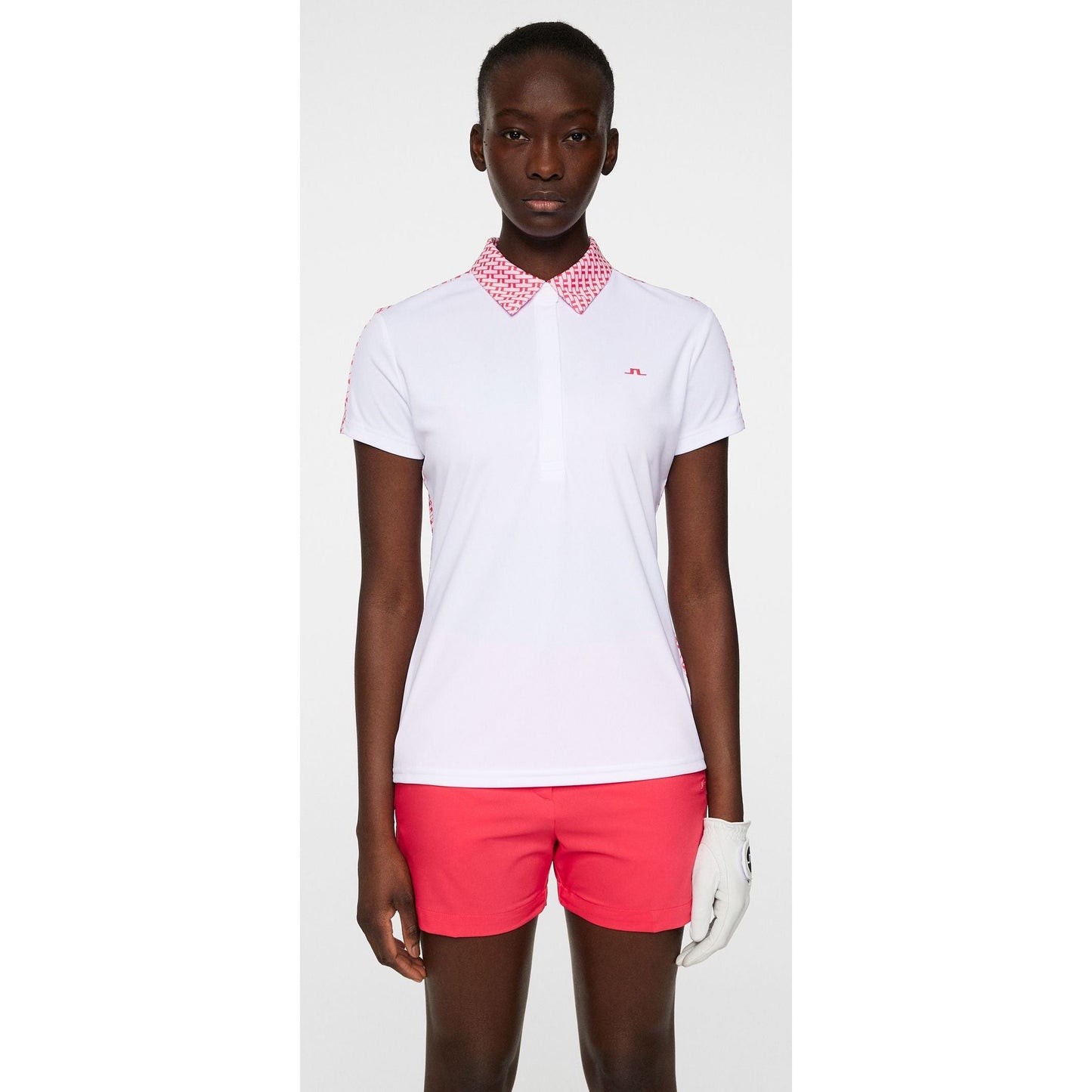 J.Lindeberg Cara Polo, White, dámské golfové tričko