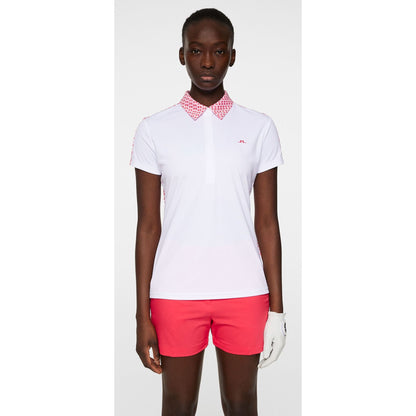 J.Lindeberg Cara Polo, White, dámské golfové tričko