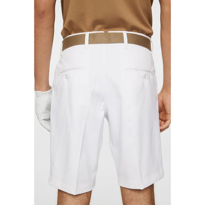 J.Lindeberg Eloy shorts, White, pánské golfové kraťasy