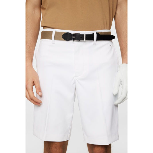 J.Lindeberg Eloy shorts, White, pánské golfové kraťasy