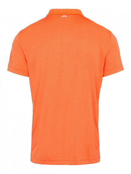 J.Lindeberg Flinn Regular Fit Golf Polo, Lava Orange