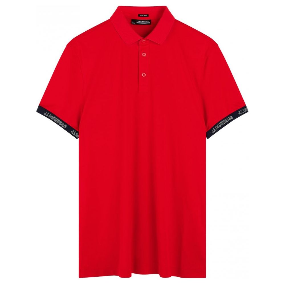 J.Lindeberg Guy Regular Polo Fiery Red