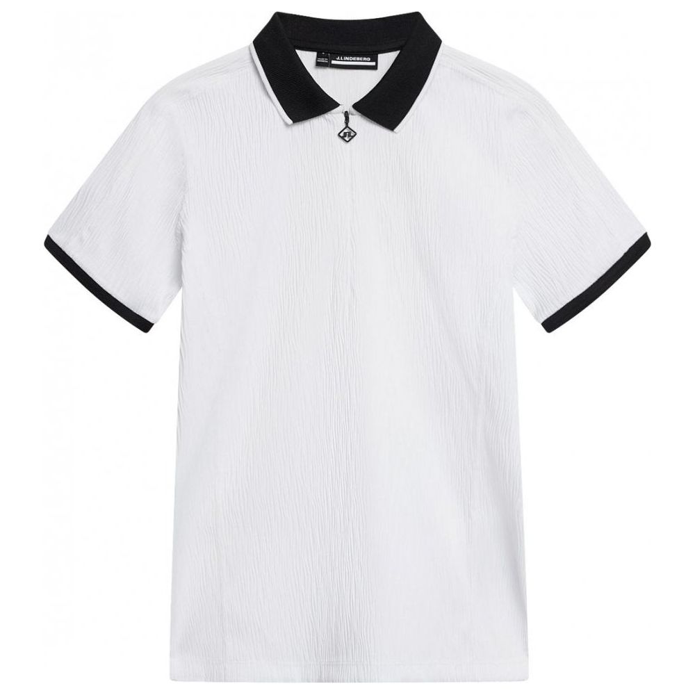 J.Lindeberg Izara Polo, White, dámské golfové tričko