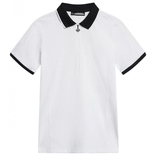 J.Lindeberg Izara Polo, White, dámské golfové tričko