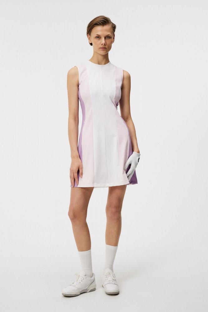J.Lindeberg Jasmin, Cradle Pink, dámské golfové šaty