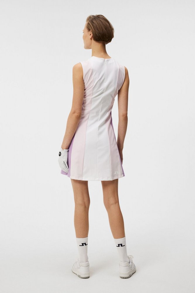 J.Lindeberg Jasmin, Cradle Pink, dámské golfové šaty