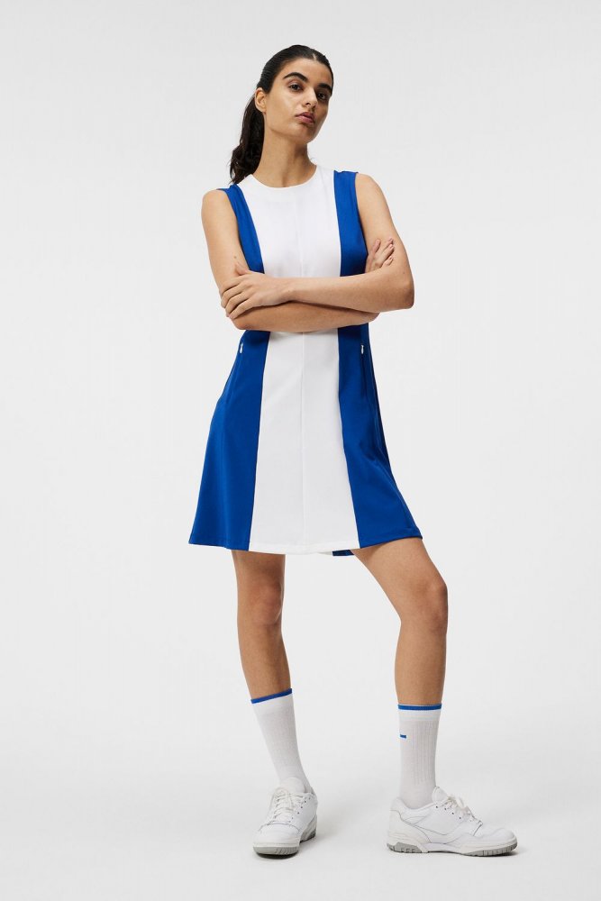 J.Lindeberg Jasmin, Sodalite Blue, dámské golfové šaty