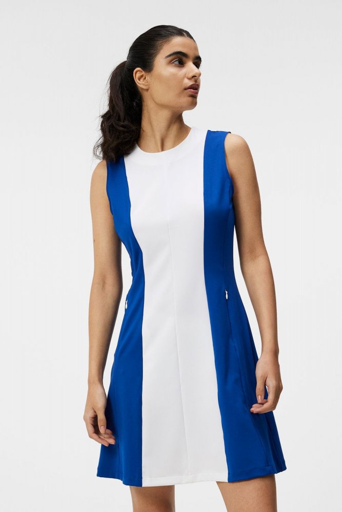 J.Lindeberg Jasmin, Sodalite Blue, dámské golfové šaty