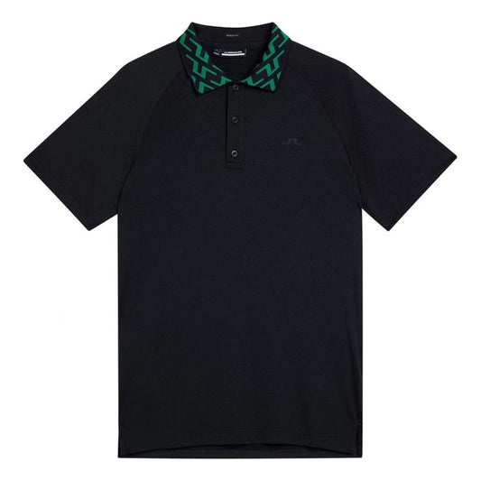 J.Lindeberg Rui Regular Fit Polo Black