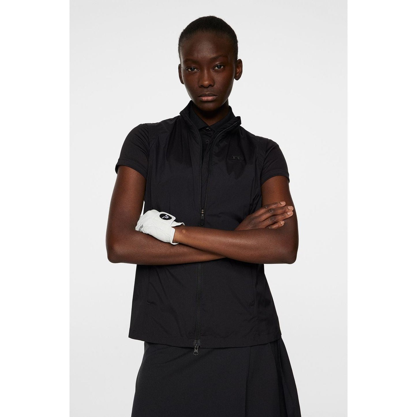 J.Lindeberg Thorine Vest, Black, dámská golfová vesta