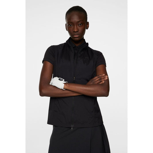 J.Lindeberg Thorine Vest, Black, dámská golfová vesta