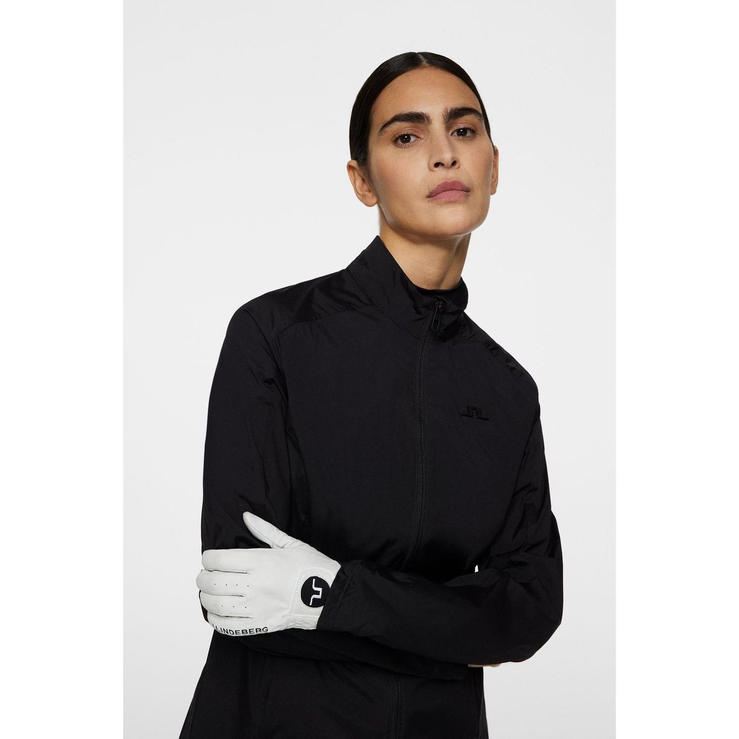 J.Lindeberg Thorine Wind Jacket, Black, dámská golfová bunda
