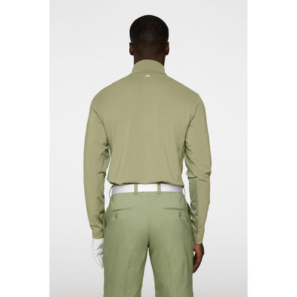 J.Lindeberg Tour Tech Mid Layer, Oil Green, pánská golfová mikina