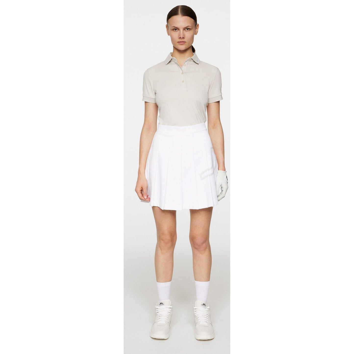 J.Lindeberg Tour Tech Polo, Moonbeam, dámské golfové tričko