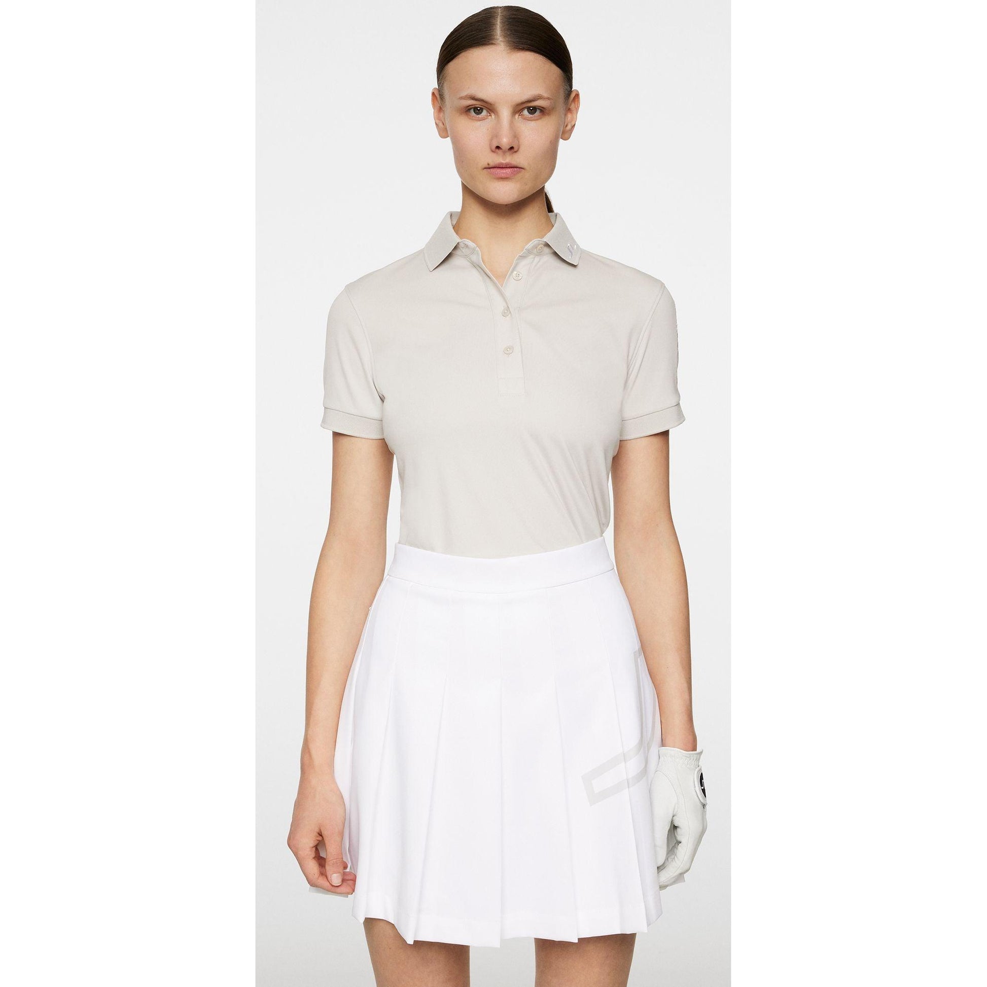 J.Lindeberg Tour Tech Polo, Moonbeam, dámské golfové tričko