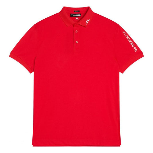J.Lindeberg Tour Tech Reg Fit Polo Fiery Red