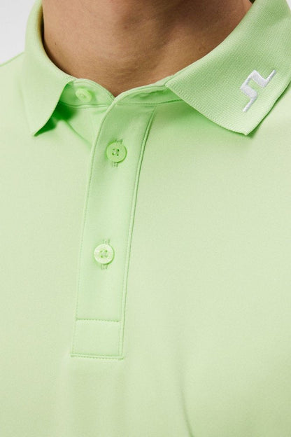J.Lindeberg Tour Tech Reg Fit Polo, Paradise Green, pánské golfové tričko