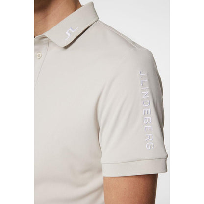 J.Lindeberg Tour Tech Slim Fit Polo, Moonbeam, L, pánské golfové tričko
