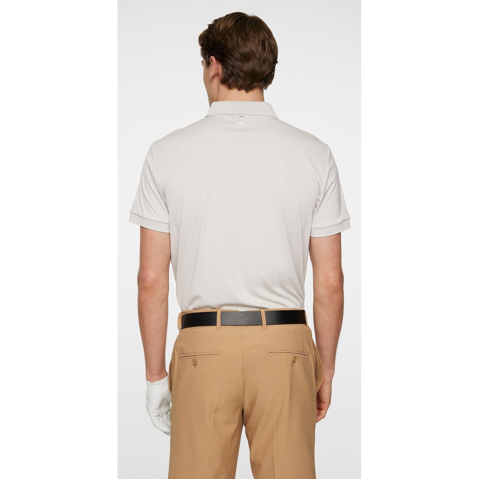 J.Lindeberg Tour Tech Slim Fit Polo, Moonbeam, L, pánské golfové tričko