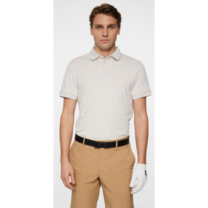 J.Lindeberg Tour Tech Slim Fit Polo, Moonbeam, L, pánské golfové tričko