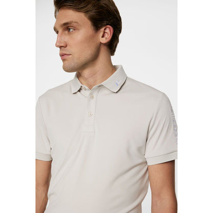 J.Lindeberg Tour Tech Slim Fit Polo, Moonbeam, L, pánské golfové tričko