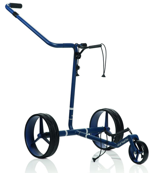 Jucad Carbon Travel Royal Navy 3.0, tmavě modrý elektrický golfový vozík