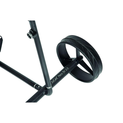 Jucad Carbon Travel Nero SV 2.0 Matt Black, elektrický golfový vozík