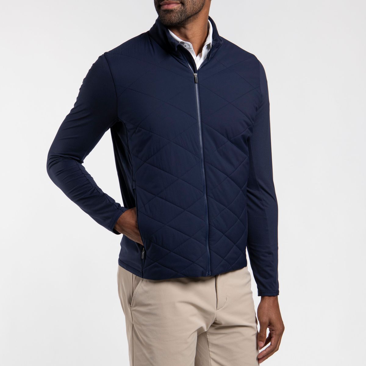 Kjus Men Release Diamond Jacket, Atlanta Blue, pánská golfová bunda