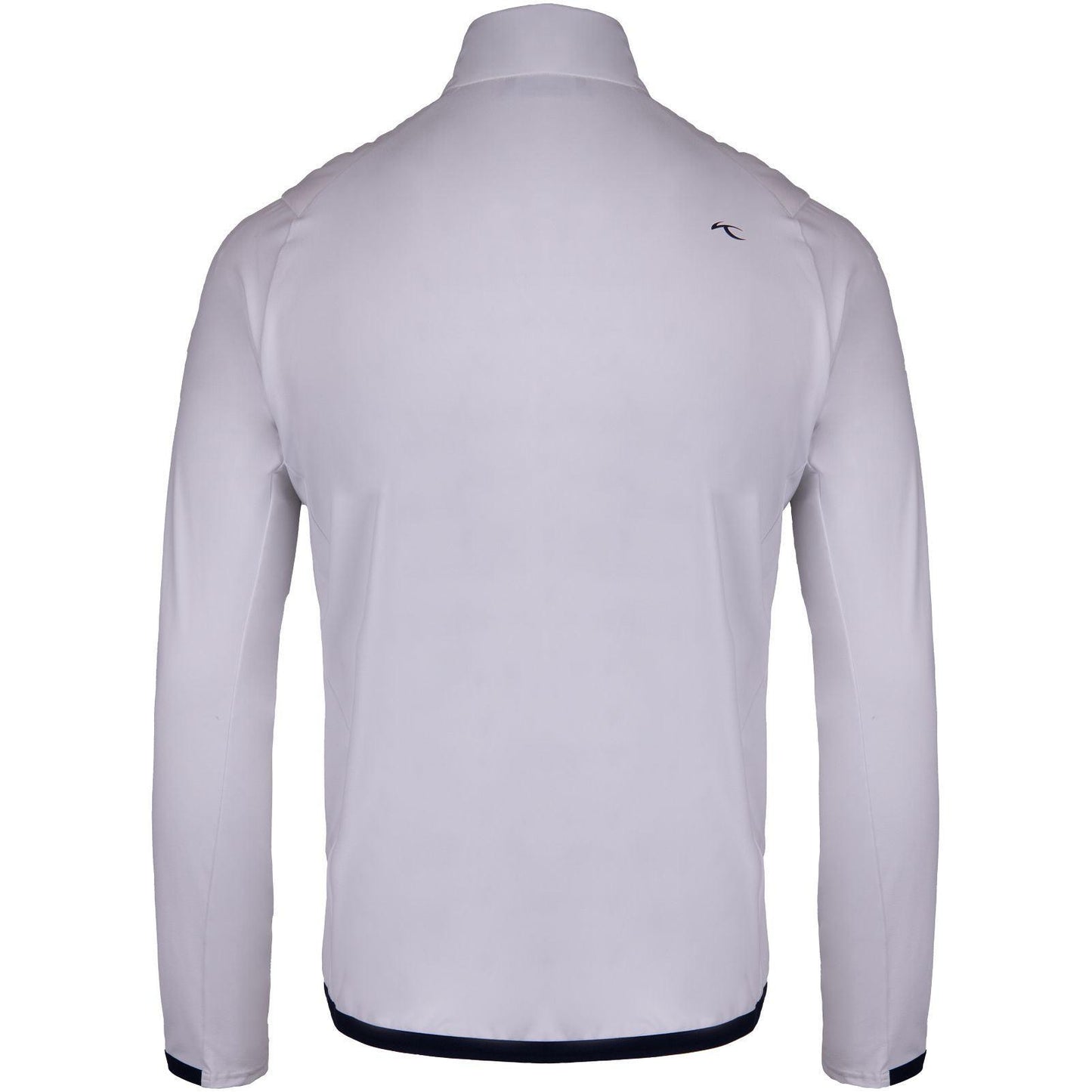 Kjus Men Release Diamond Jacket, White, Atlanta Blue, pánská golfová bunda