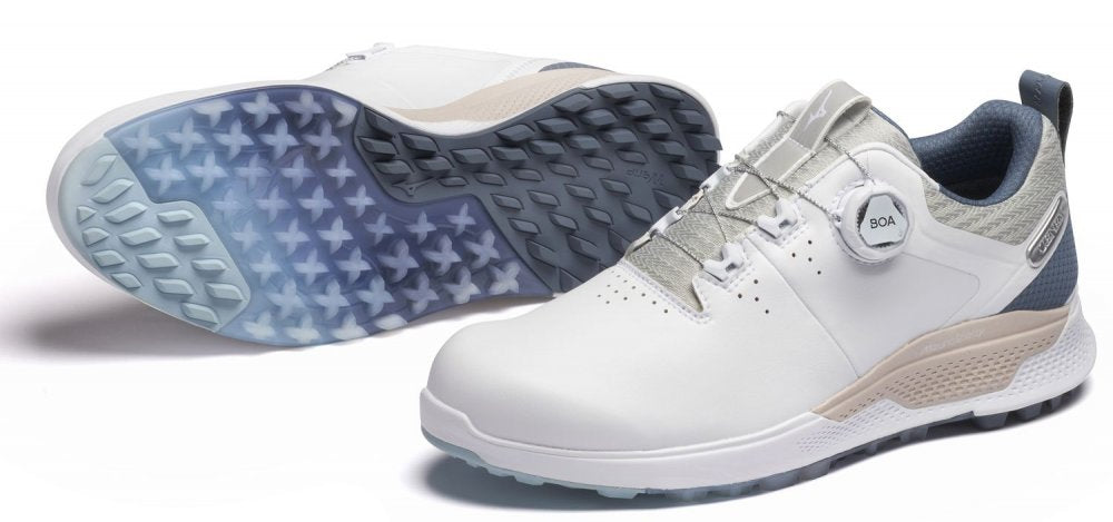 Mizuno Genem WG Boa, bílé pánské golfové boty