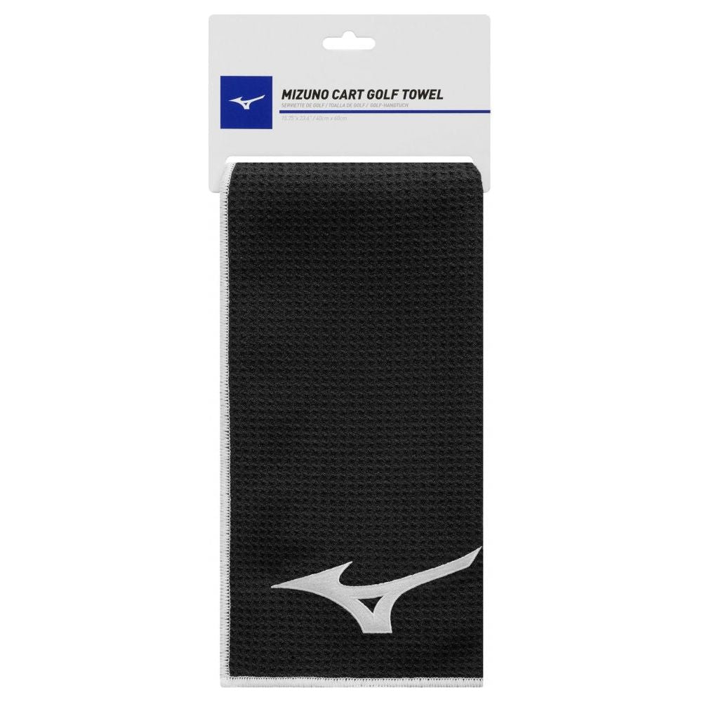 Mizuno Micro Fiber, černý golfový ručník