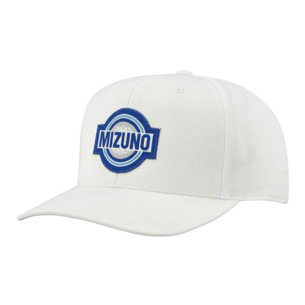 Mizuno Patch Snapback, bílá pánská golfová kšiltovka
