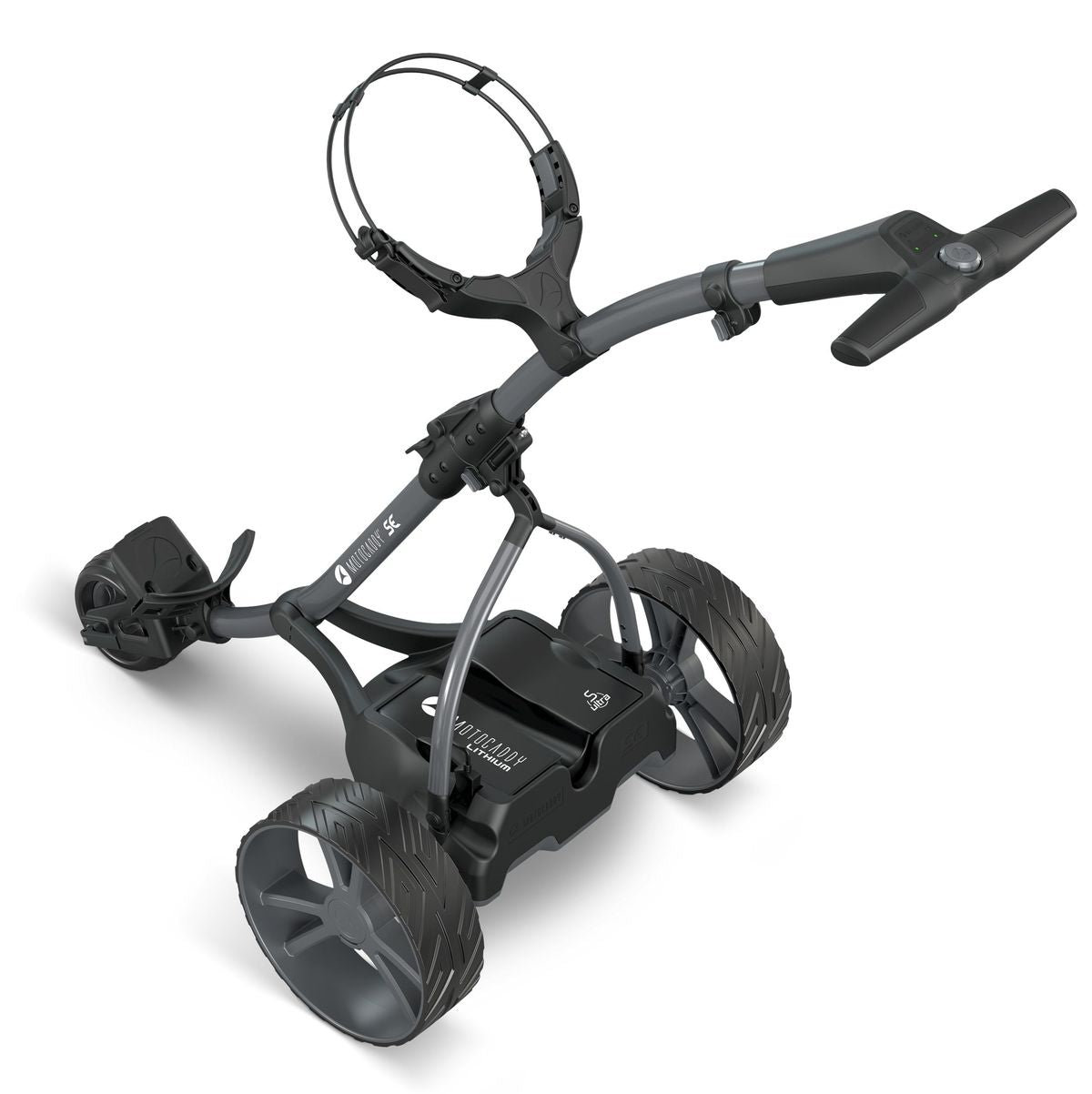 Motocaddy SE, elektrický vozík s baterií na 36 jamek